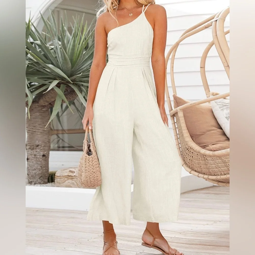 NWT One Shoulder white lined jumper size small New With Tags - Picture 9 of 11